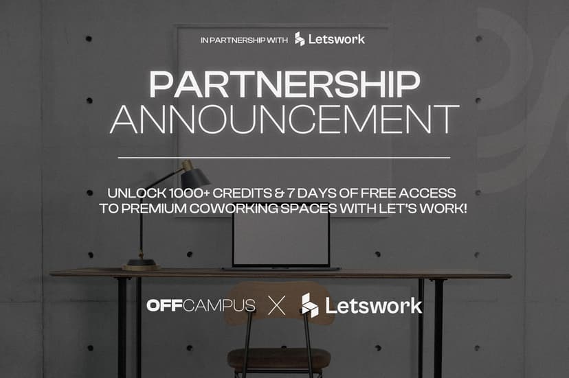 OffCampus x LetWork Collaboration - Coworking Spaces